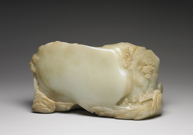 Jade Miniature Mountain of the Orchid Pavilion Gathering, Qing dynasty, 1644 - 1911 C.E.-China Archive